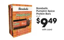 Kroger Barebells pumpkin spice protein bars offer