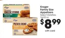 Kroger Kroger family size appetizers offer