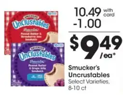 Kroger Smucker's Uncrustables offer