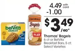 Kroger Thomas' Bagels offer