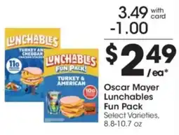 Kroger Oscar Mayer Lunchables Fun Pack offer