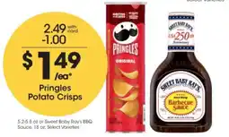 Kroger Pringles Potato Crisps offer