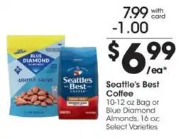 Kroger Seattle's Best Coffee or Blue Diamond Almonds offer