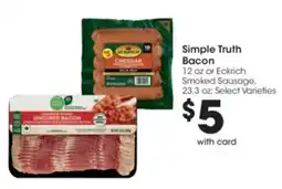 Kroger Simple Truth Bacon offer