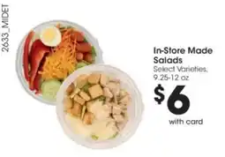 Kroger In-Store Made Salads offer