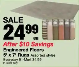 Bi-Mart Engineered Floors offer