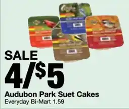 Bi-Mart Audubon Park Suet Cakes offer