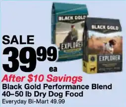 Bi-Mart Black Gold Performance Blend Dry Dog Food offer