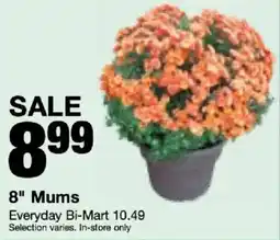 Bi-Mart Everyday Bi-Mart 8" Mums offer