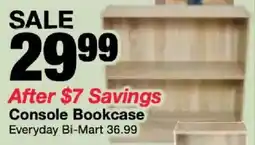 Bi-Mart Console Bookcase offer