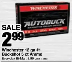 Bi-Mart Winchester 12 ga #1 Buckshot offer