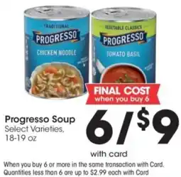 Kroger Progresso Soup offer