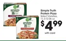 Kroger Simple Truth Protein Pizza offer