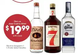 Kroger Tito's or Jose Cuervo Silver offer