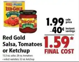 Festival Foods Red Gold Salsa, Tomatoes or Ketchup offer