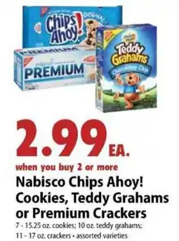 Festival Foods Nabisco Chips Ahoy! Cookies, Teddy Grahams or Premium Crackers offer