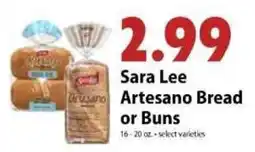 Festival Foods Sara Lee Artesano Bread or Buns offer