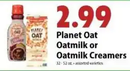 Festival Foods Planet Oat Oatmilk or Oatmilk Creamers offer