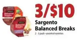 Festival Foods Sargento Balanced Breaks offer
