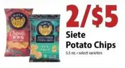 Festival Foods Siete potato chips offer
