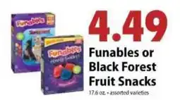 Festival Foods Funables or Black Forest Fruit Snacks offer