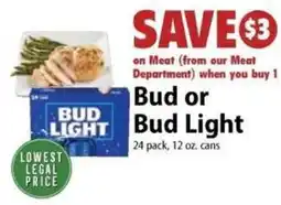 Festival Foods Bud or Bud Light offer