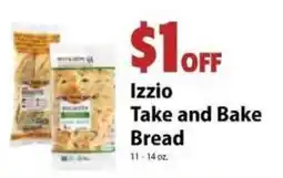 Festival Foods Izzio Take and Bake Bread offer