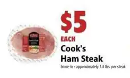 Festival Foods Cook's Ham Steak offer