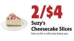 Festival Foods Suzy's Cheesecake Slices offer