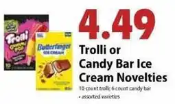Festival Foods Trolli or Candy Bar Ice Cream Novelties offer