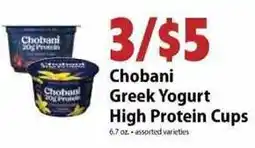 Festival Foods Chobani Greek Yogurt High Protein Cups offer