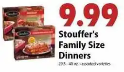 Festival Foods Stouffer's Family Size Dinners offer