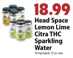 Festival Foods Head Space Lemon Lime Citra THC Sparkling Water offer