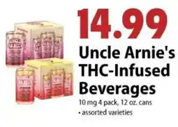 Festival Foods Uncle Arnie's THC-Infused Beverages offer