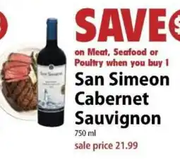 Festival Foods San Simeon Cabernet Sauvignon offer