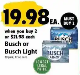 Festival Foods Busch or Busch Light offer