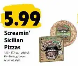Festival Foods Screamin' Sicilian Pizzas offer