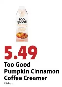 Festival Foods Too Good Pumpkin Cinnamon Coffee Creamer offer