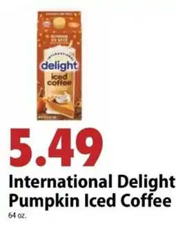 Festival Foods International Delight Pumpkin Iced Coffee offer