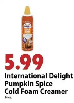 Festival Foods International Delight Pumpkin Spice Cold Foam Creamer offer