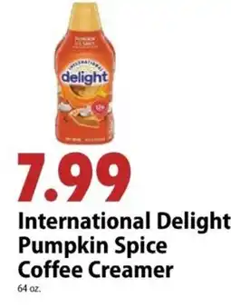 Festival Foods International Delight Pumpkin Spice Coffee Creamer offer