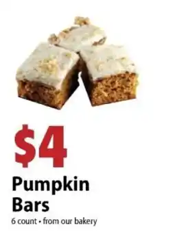 Festival Foods Pumpkin Bars offer