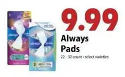 Festival Foods Always Pads offer