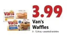 Festival Foods Van's Waffles offer