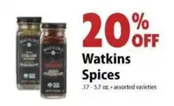 Festival Foods Watkins Spices offer