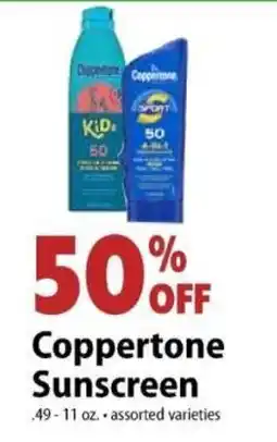 Festival Foods Coppertone Sunscreen offer