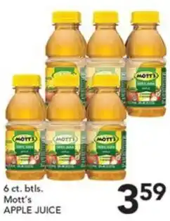 Pete's Fresh Market Mott's apple juice offer