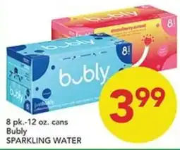 Pete's Fresh Market Bubly sparkling water offer