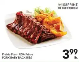 Pete's Fresh Market Prairie Fresh USA Prime Pork Baby Back Ribs offer