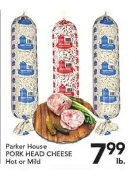 Pete's Fresh Market Parker House pork head cheese offer